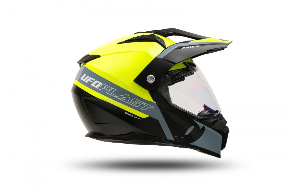 Casco de enduro UFOplast ARIES™ ♈︎ GRIS&AMARILLO
