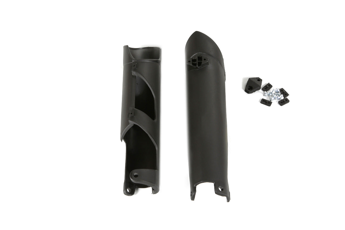 Protectores de Barras de Suspensión UFOplast™ • KTM SX y EXC varios modelos 2007-2015 • NEGRO