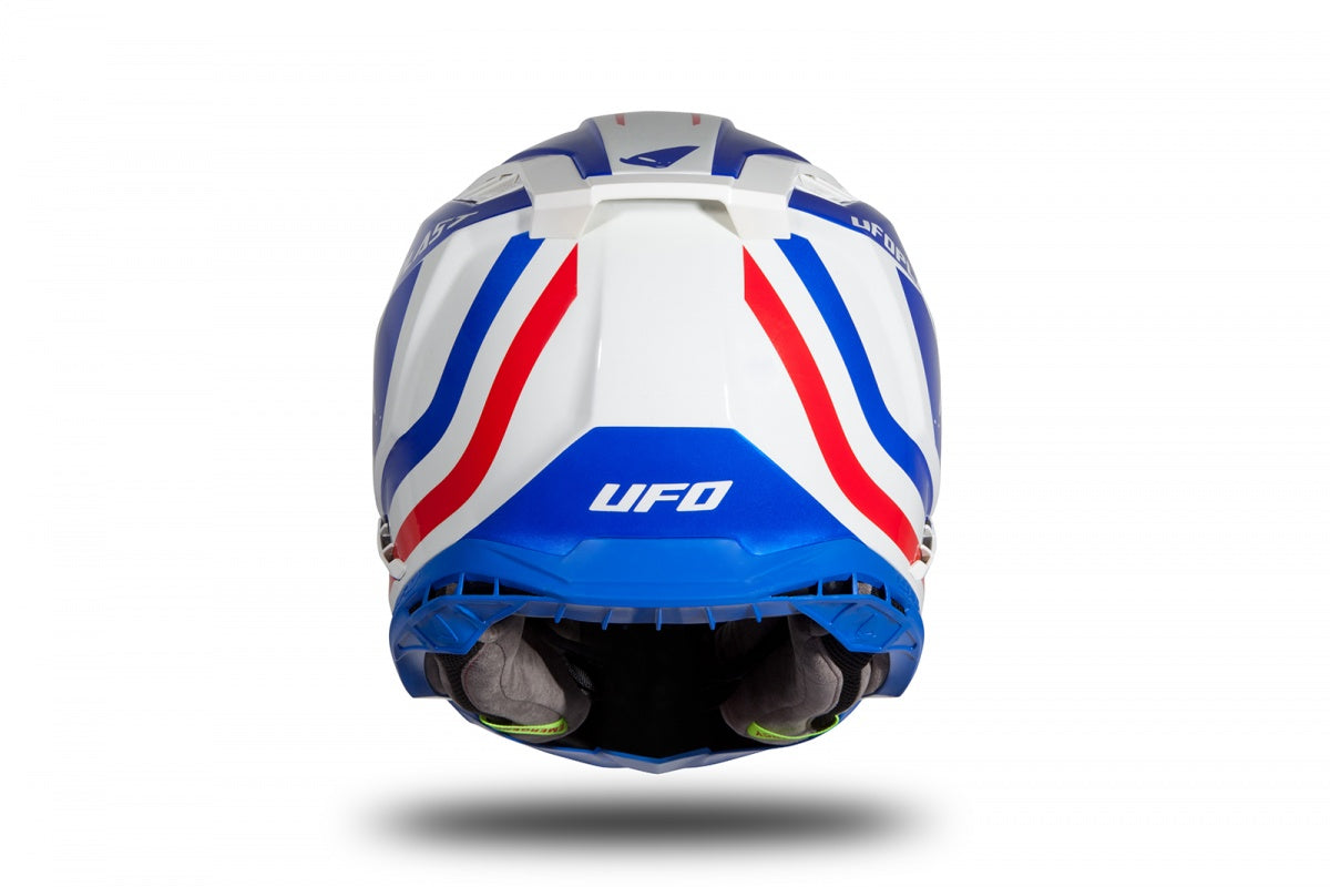 Casco de motocross UFOplast ECHUS™ ♘ BLANCO,ROJO&AZUL