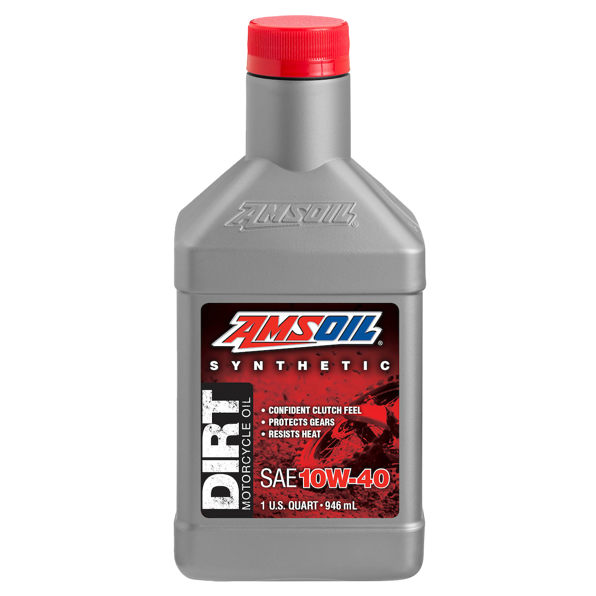 Aceite 100% sintético AMSOIL™ para motos especiales • DIRT 10W40 • 1qt.
