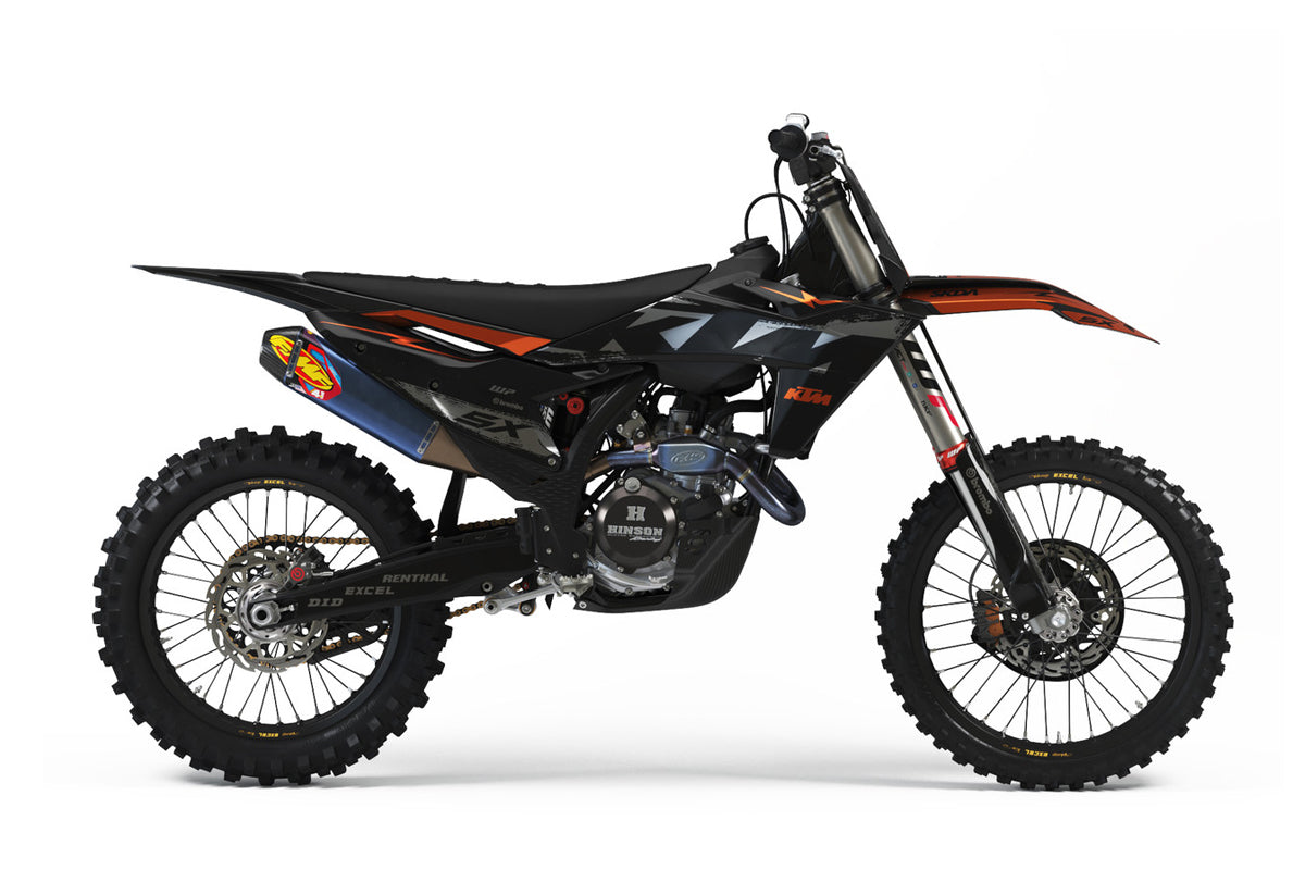 KIT de plásticos *completo* UFOplast™ • KTM SX/SXF 2023-2024 • NEGRO