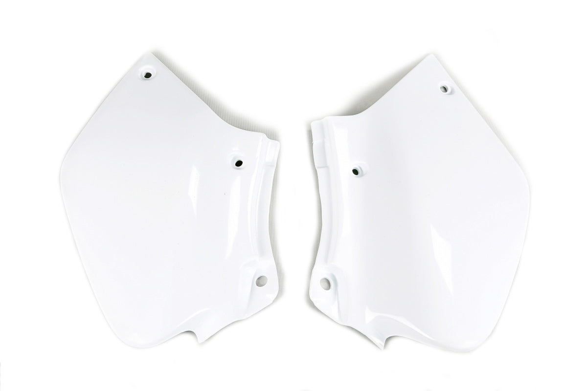 Paneles laterales UFOplast™ • HONDA XR 250R/400R 1996-2023 • BLANCO y ROJO