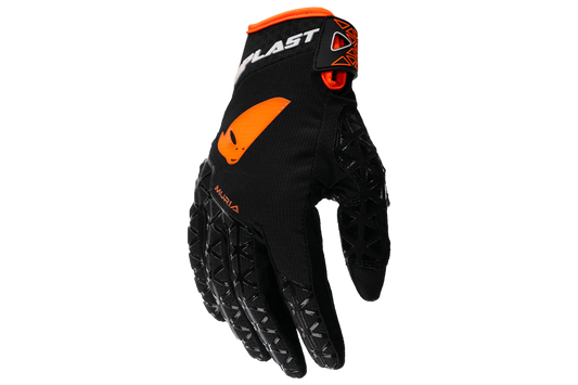 Guantes para moto - MURIA de UFOplast™ •  NEGRO&NARANJA