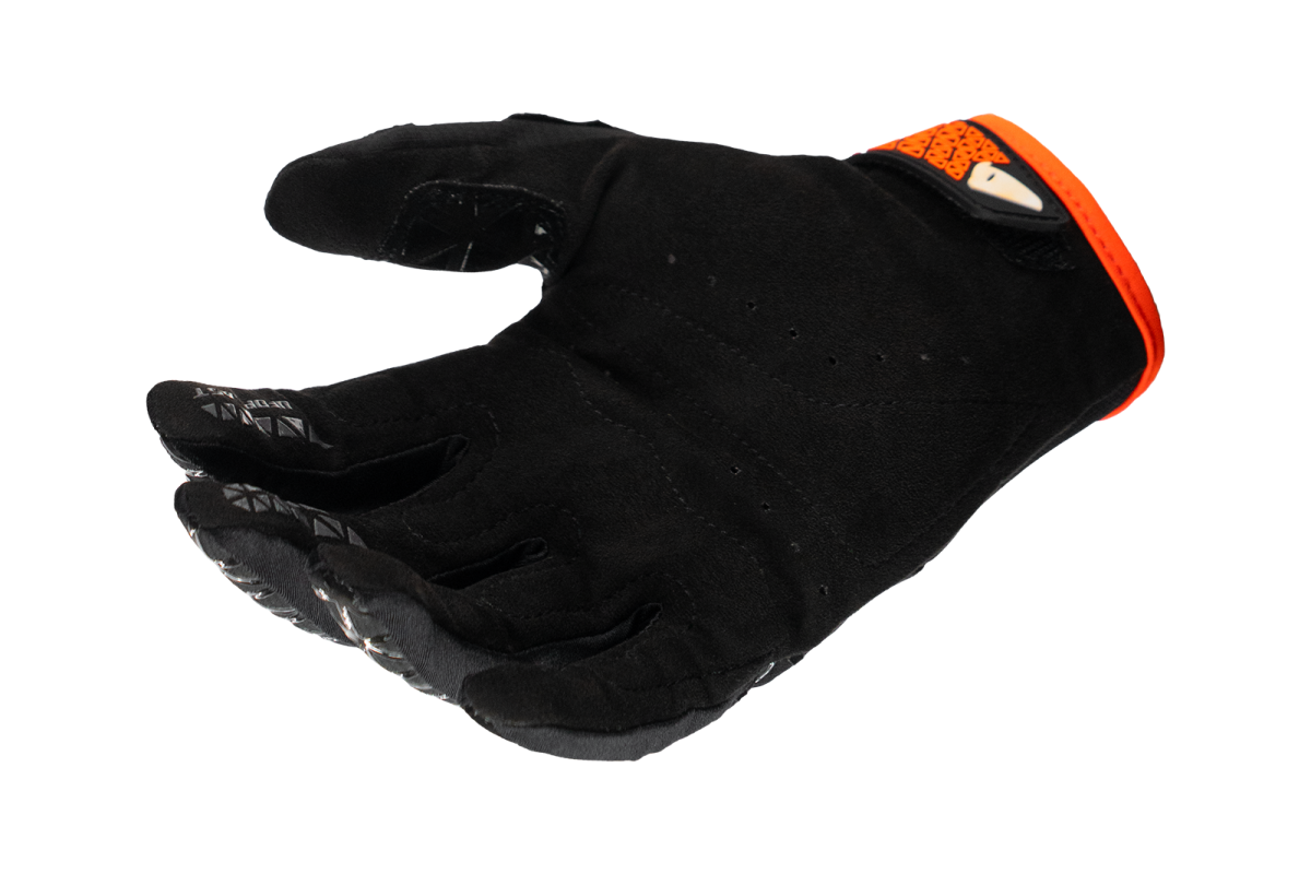 Guantes para moto - MURIA de UFOplast™ •  NEGRO&NARANJA