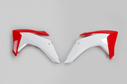 Cubiertas de radiador UFOplast™ • HONDA CRF 230 2015-2023 • BLANCO&ROJO