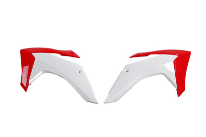 Cubiertas de radiador UFOplast™ • HONDA CRF 230 2015-2023 • BLANCO&ROJO