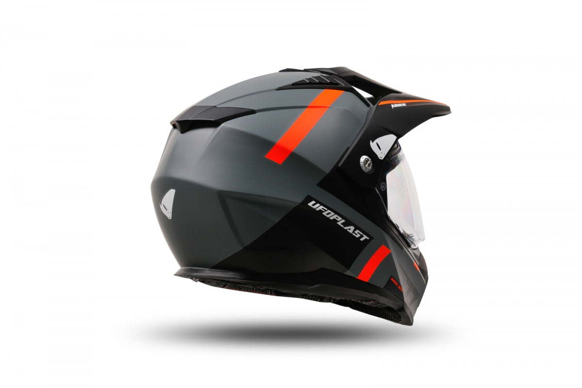 Casco de enduro UFOplast ARIES™ ♈︎ GRIS&NARANJA