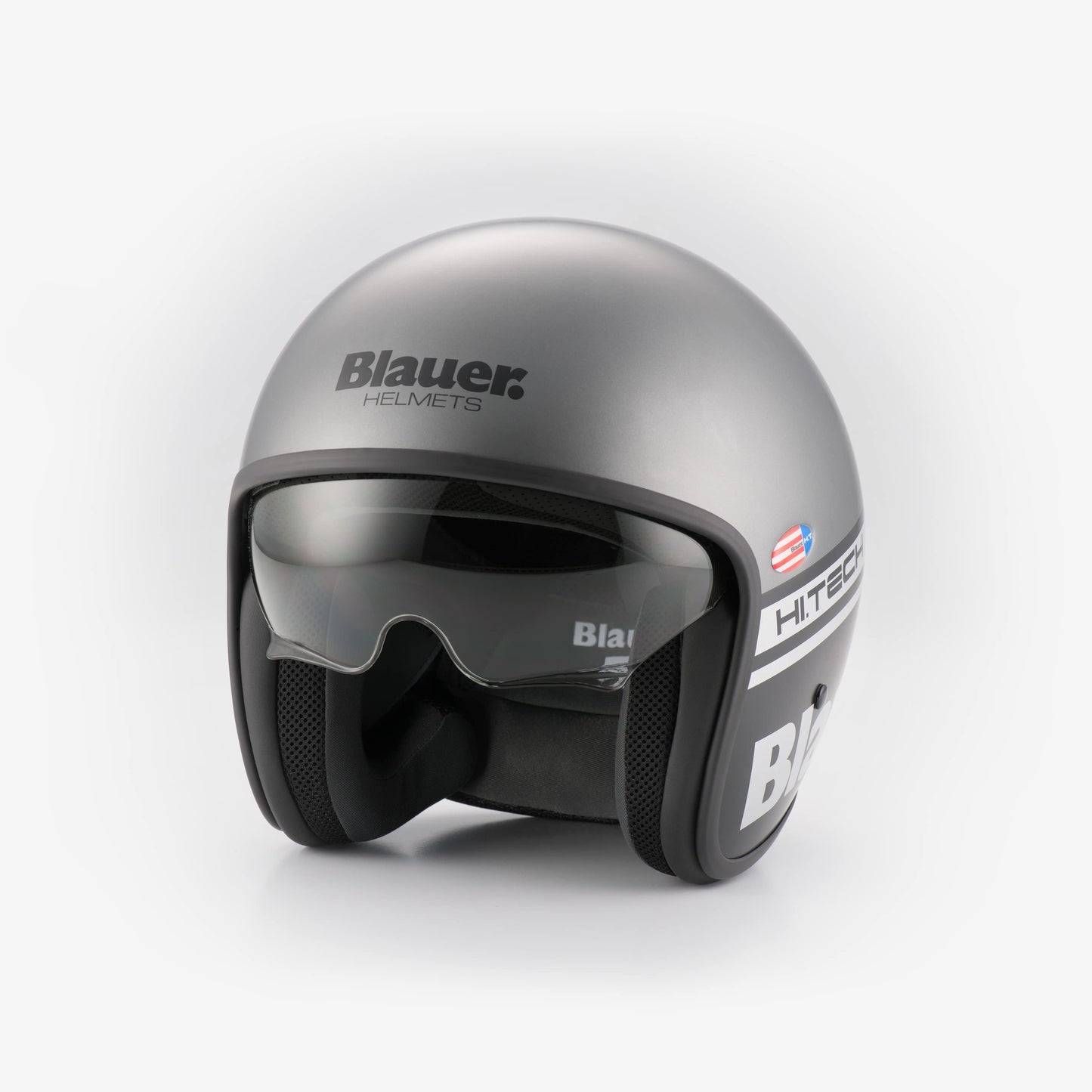Casco clásico BLAUER HT™ Pilot 1.1 ✈ PLATA matte
