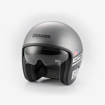 Casco clásico BLAUER HT™ Pilot 1.1 ✈ PLATA matte