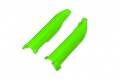 Protectores de Barras de Suspensión UFOplast™ • KAWASAKI KXF 2009-2023 • VERDE y NEGRO