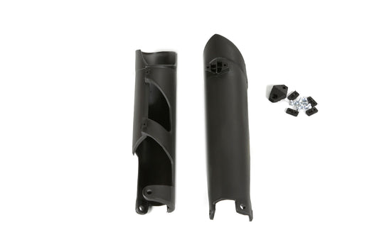 Protectores de Barras de Suspensión UFOplast™ • KTM SX y EXC varios modelos 2007-2015 • NEGRO