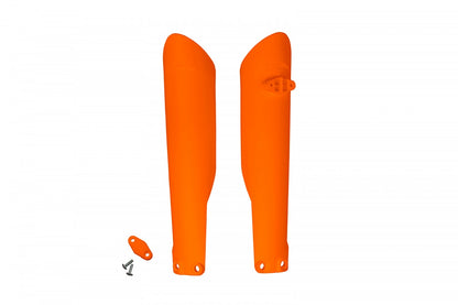Protectores de Barras de Suspensión UFOplast™ • KTM SX y EXC varios modelos 2015-2022 • NARANJA y NEGRO
