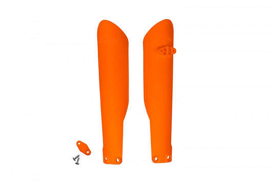 Protectores de Barras de Suspensión UFOplast™ • KTM SX y EXC varios modelos 2015-2022 • NARANJA y NEGRO