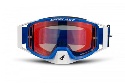 Goggles para motocross - WISEpro de UFOplast™ • AZUL&BLANCO
