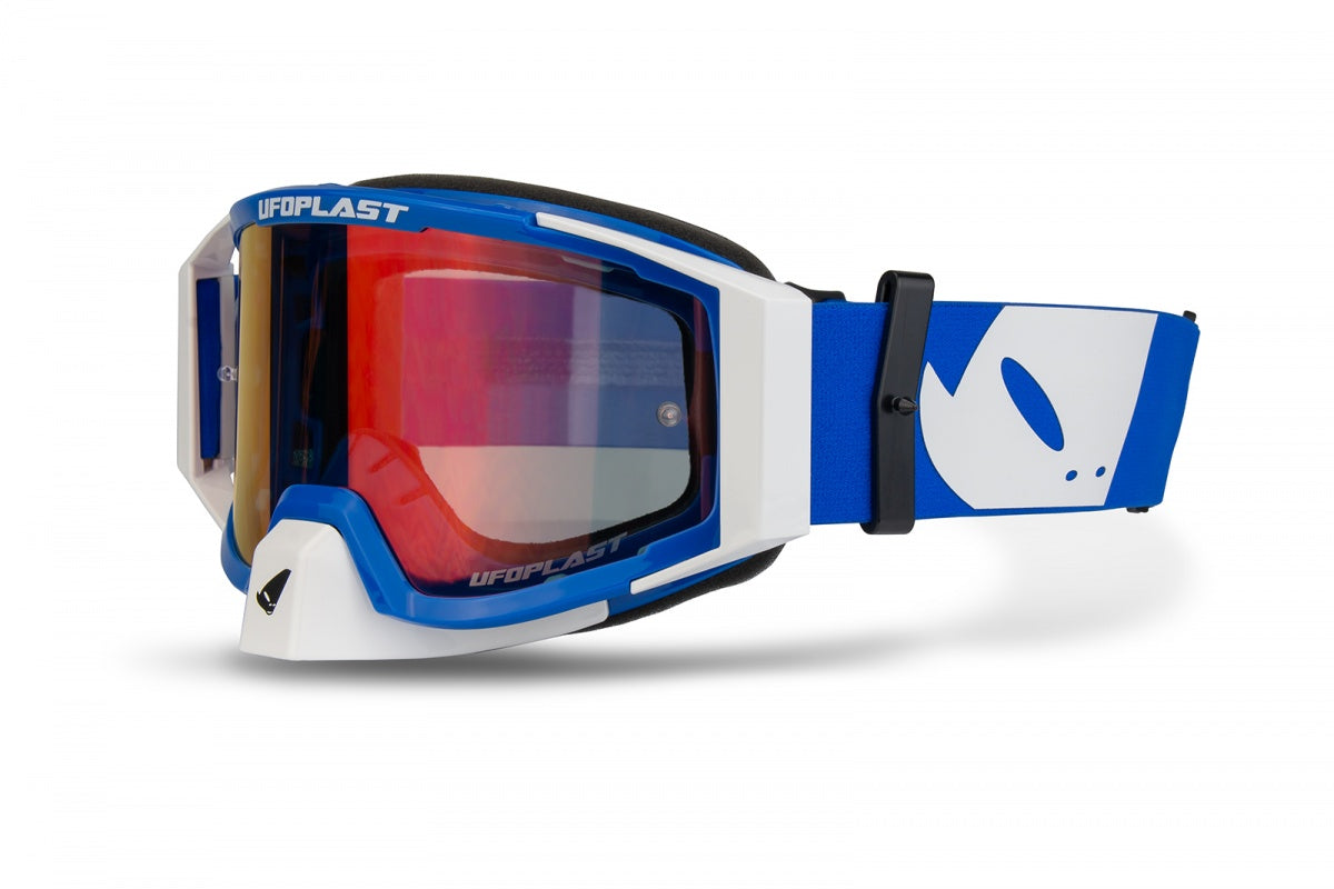 Goggles para motocross - WISEpro de UFOplast™ • AZUL&BLANCO