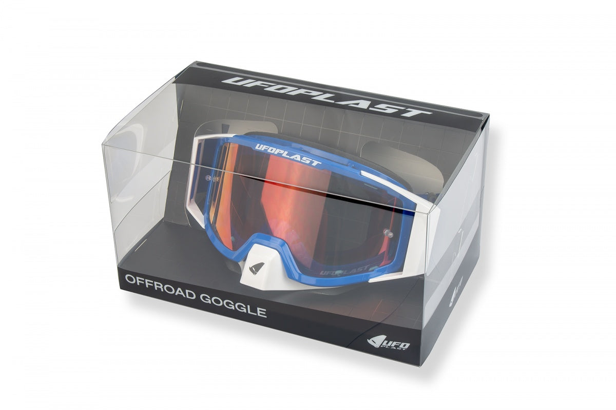 Goggles para motocross - WISEpro de UFOplast™ • AZUL&BLANCO
