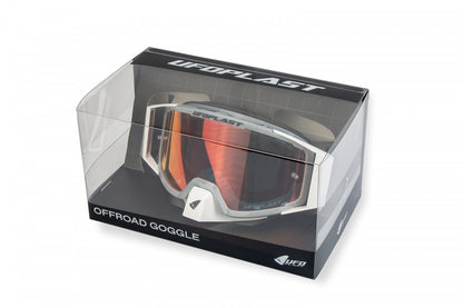 Goggles para motocross - WISEpro de UFOplast™ • GRIS&BLANCO