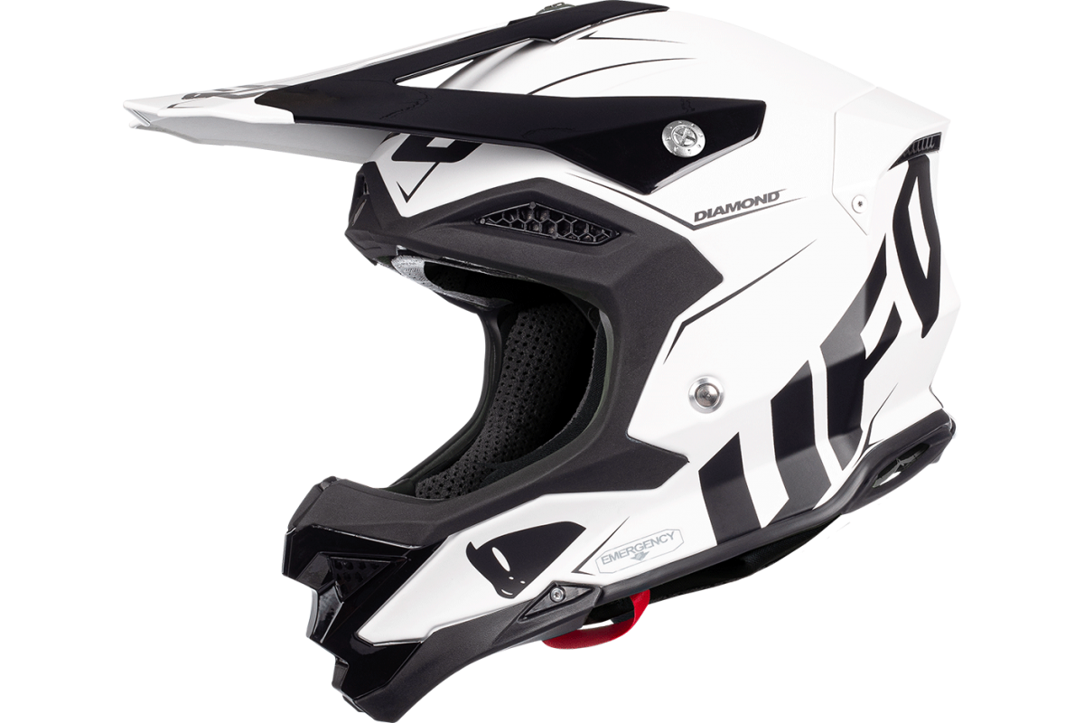 Casco de motocross UFOplast DIAMOND™ ♦ BLANCO&NEGRO
