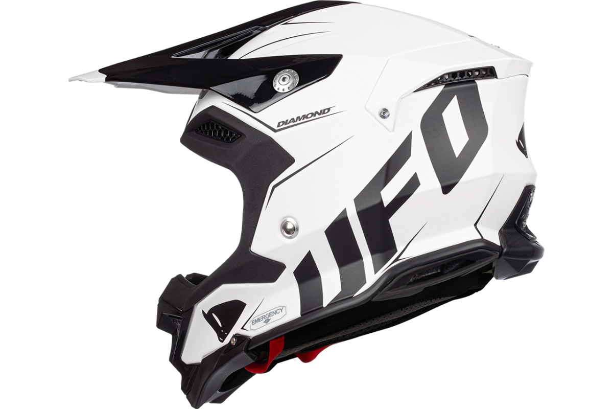 Casco de motocross UFOplast DIAMOND™ ♦ BLANCO&NEGRO