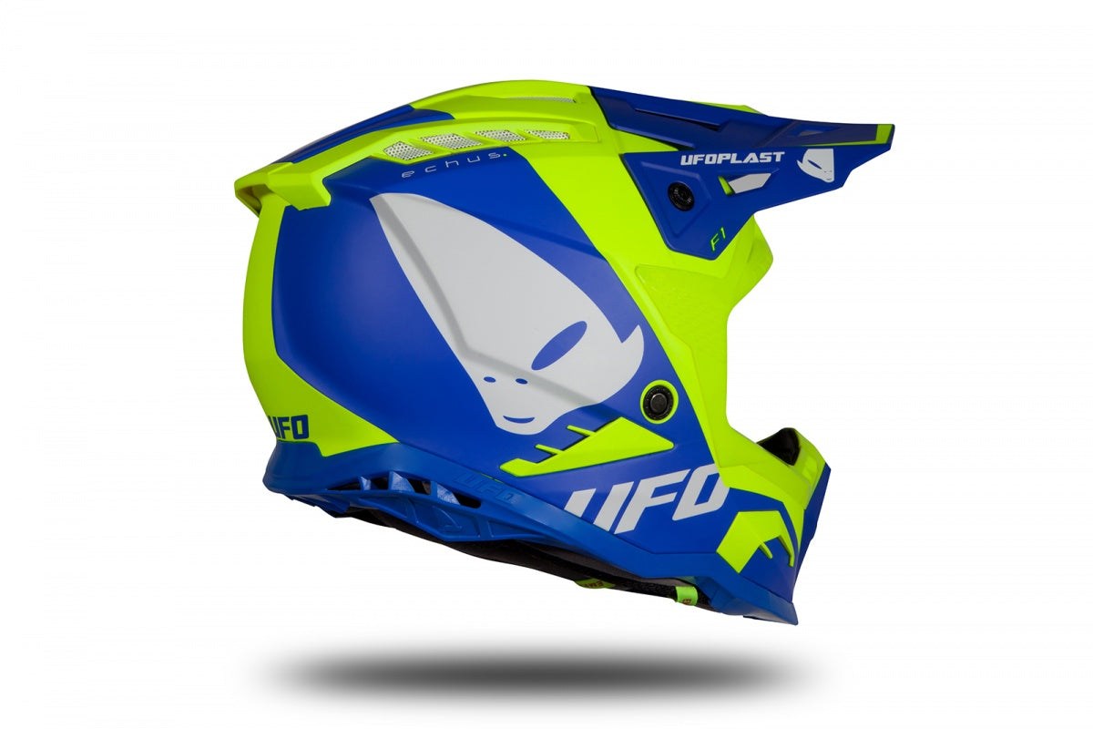 Casco de motocross UFOplast ECHUS™ ♘ AZUL&FLUO
