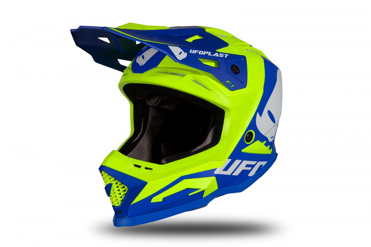 Casco de motocross UFOplast ECHUS™ ♘ AZUL&FLUO