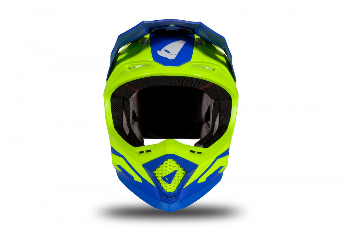 Casco de motocross UFOplast ECHUS™ ♘ AZUL&FLUO