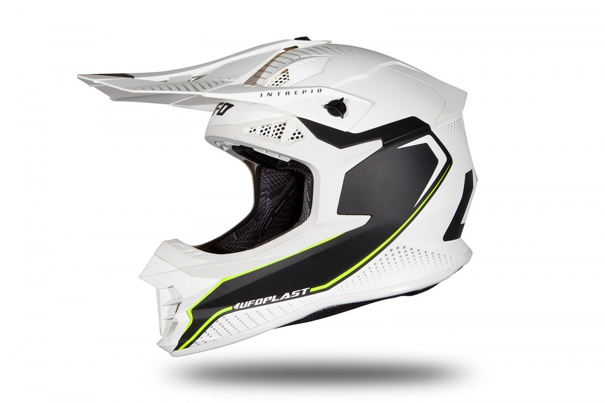 Casco de motocross UFOplast INTREPID™ ♠ BLANCO&NEGRO