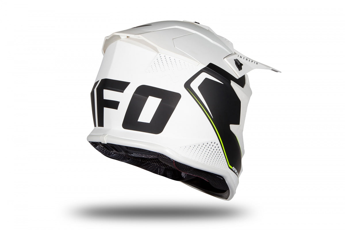 Casco de motocross UFOplast INTREPID™ ♠ BLANCO&NEGRO