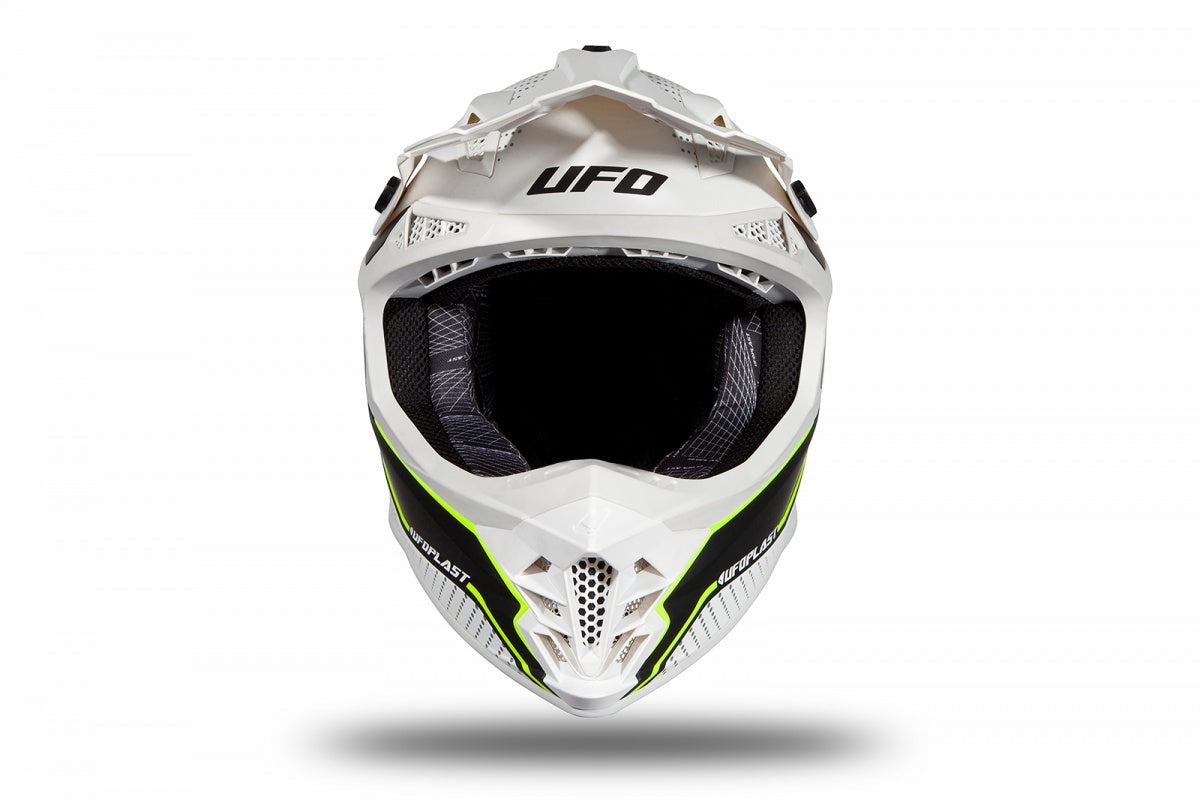 Casco de motocross UFOplast INTREPID™ ♠ BLANCO&NEGRO