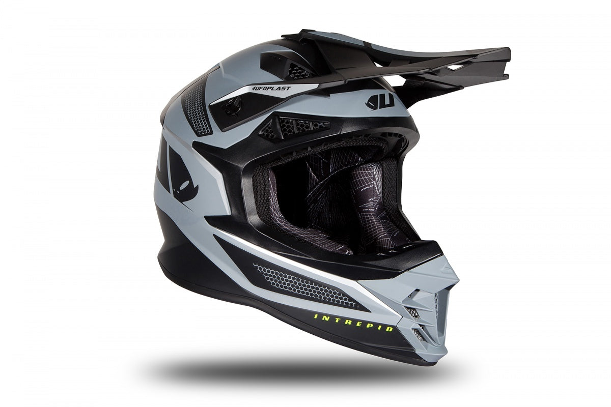 Casco de motocross UFOplast INTREPID™ ♠ GRISmatte