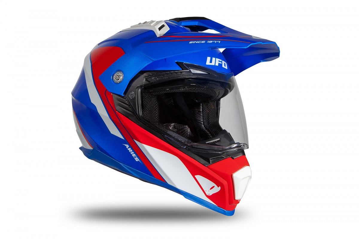 Casco de enduro UFOplast ARIES™ aries ♈︎ BLANCO,ROJO&AZUL