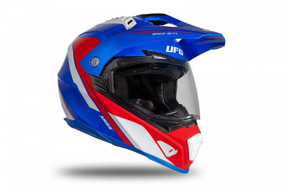 Casco de enduro UFOplast ARIES™ aries ♈︎ BLANCO,ROJO&AZUL