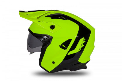 Casco abierto UFOplast SHERATAN™ ✈ NEGRO&FLUO
