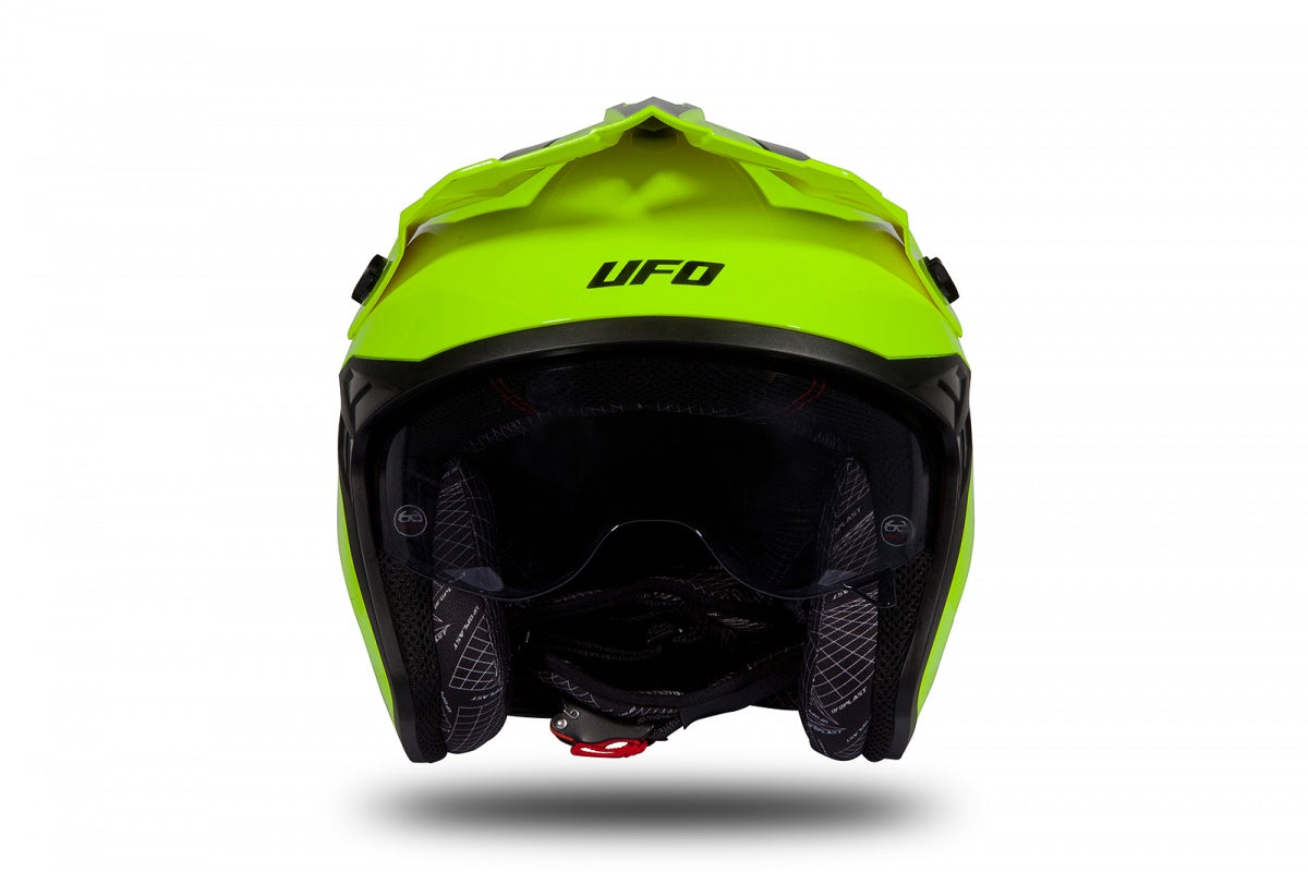 Casco abierto UFOplast SHERATAN™ ✈ NEGRO&FLUO