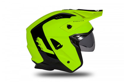 Casco abierto UFOplast SHERATAN™ ✈ NEGRO&FLUO