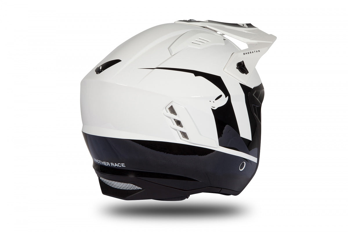 Casco abierto UFOplast SHERATAN™ ✈ BLANCO&NEGRO