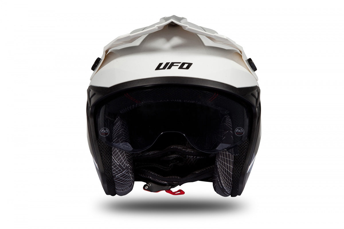 Casco abierto UFOplast SHERATAN™ ✈ BLANCO&NEGRO