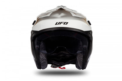 Casco abierto UFOplast SHERATAN™ ✈ BLANCO&NEGRO