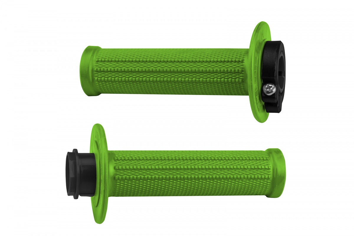 Grips de motocross - LOCK-ON de UFOplast™ • VERDE