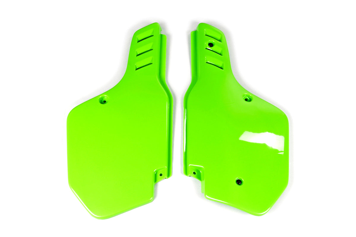Paneles Laterales UFOplast™ • KAWASAKI KX y KDX 90-94 •  VERDE