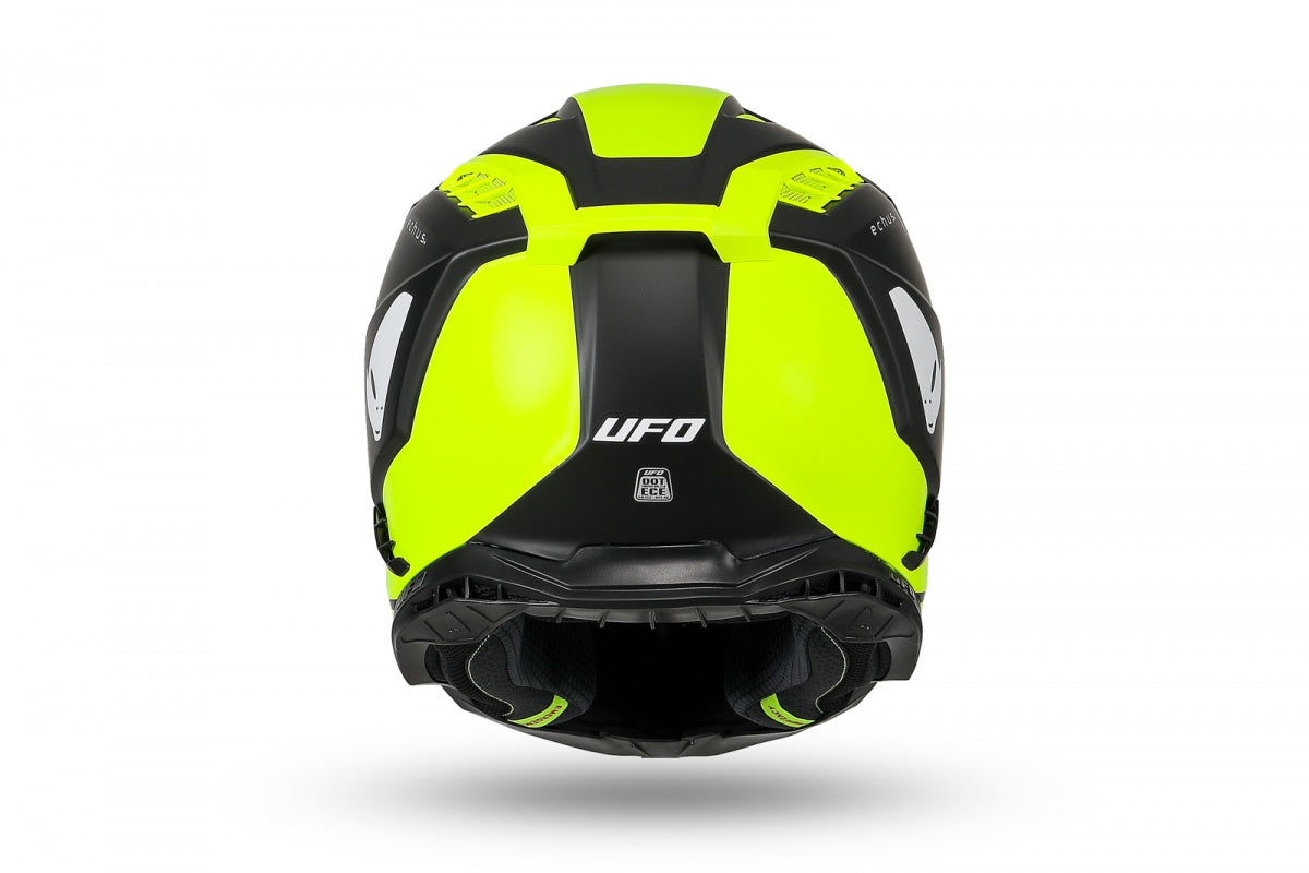 Casco de motocross UFOplast ECHUS™ ♘ NEGRO&AMARILLO