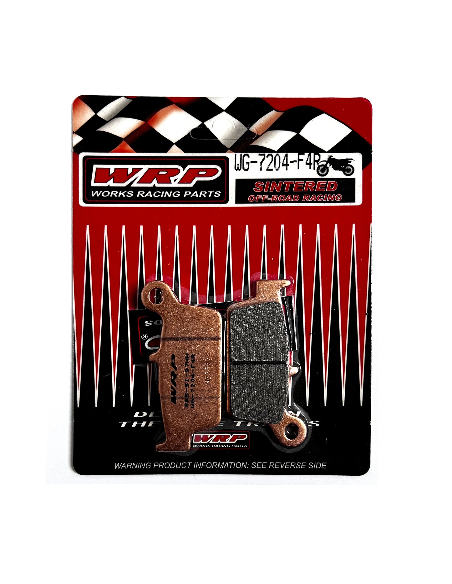 Pastillas de Freno Sinterizadas WRP™ • TRASERO para Honda CR85, XR400, Kawasaki KX, Suzuki DRZ400 y otras motos.
