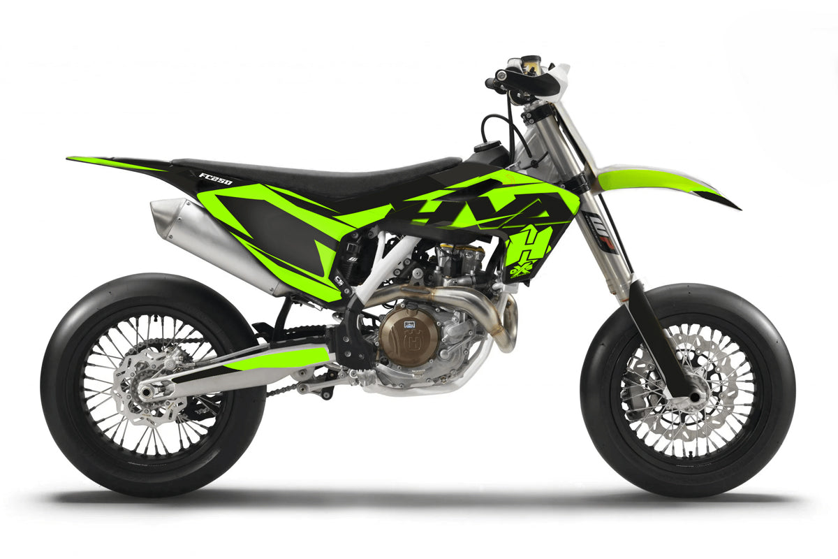 KIT de plásticos *completo* UFOplast™ • HUSQVARNA TC/FC 2016-2018 • NEON