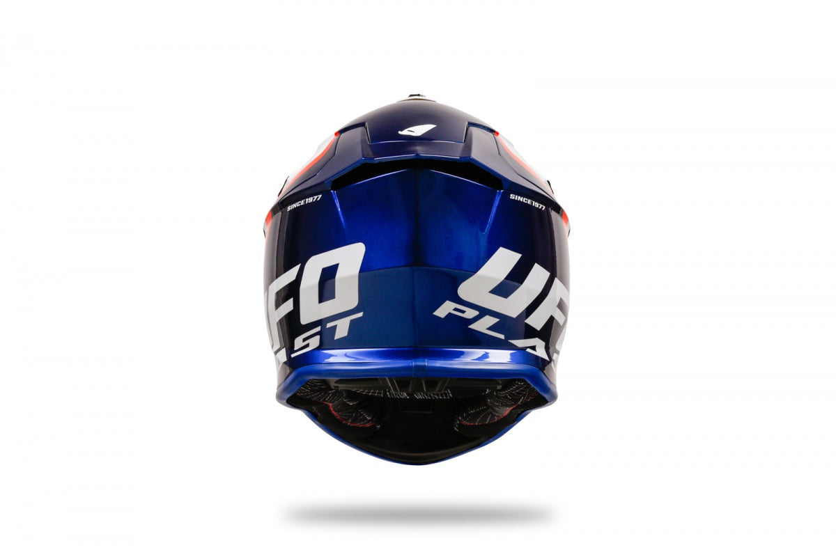 Casco de motocross UFOplast INTREPID™ ♠ AZUL&BLANCO