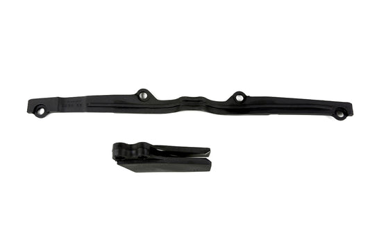 Guía y Deslizador de cadena UFOplast™ •  KAWASAKI KX 1997-2002 • NEGRO