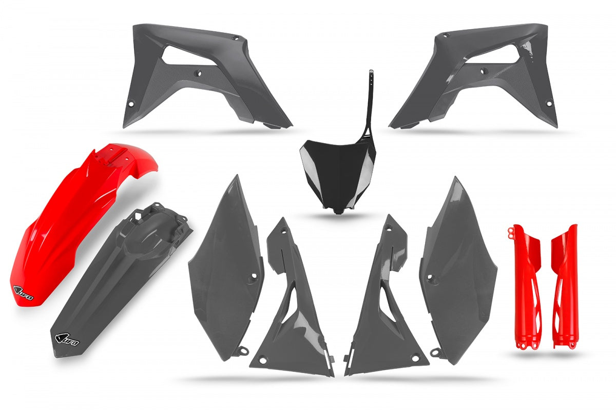 KIT de plásticos *LIMITED* UFOplast™ • HONDA CRF 250/450R 2017 -2021 • GRIS