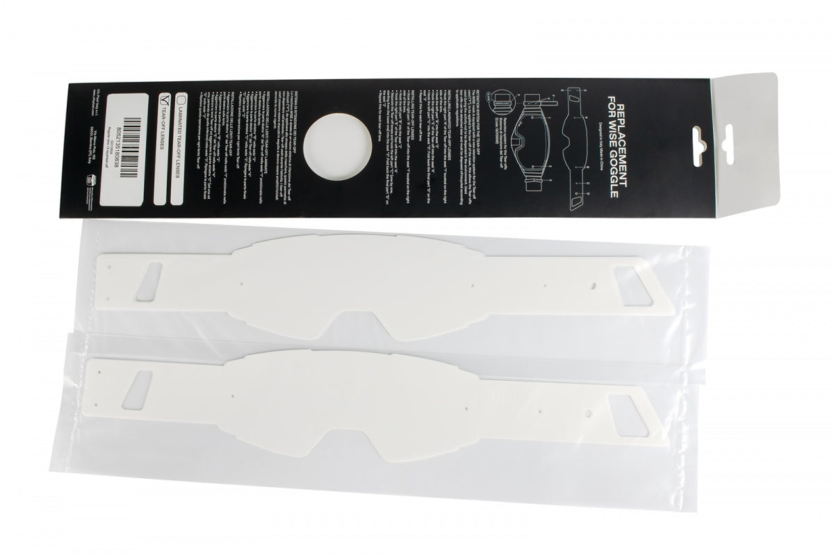 Lentes Standard tipo Tear-off • 14 CAPAS  •  para Goggles WISE de UFOplast™