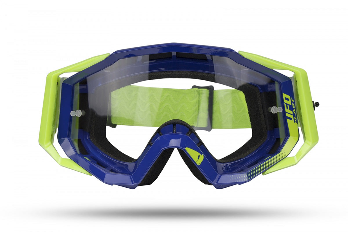 Goggles para motocross/enduro - MYSTIC de UFOplast™ • AZUL&NEON