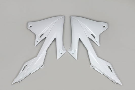 Cubiertas de radiador UFOplast™ • SUZUKI RMZ 250/450 2019-2023 • BLANCO