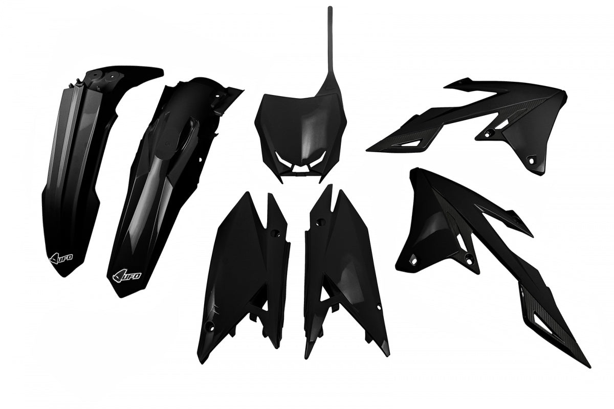 KIT de plásticos *completo* UFOplast™ • SUZUKI RMZ 2018-2025 • NEGRO